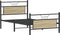 vidaXL - Bedframe - zonder - matras - 107x203cm - spaanplaat - sonoma - eikenkleurig