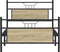 vidaXL - Bedframe - zonder - matras - 107x203cm - spaanplaat - sonoma - eikenkleurig