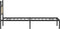 vidaXL - Bedframe - zonder - matras - 107x203cm - spaanplaat - sonoma - eikenkleurig