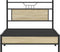 vidaXL - Bedframe - zonder - matras - 107x203cm - spaanplaat - sonoma - eikenkleurig