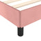 vidaXL - Bedframe - zonder - matras - 120x190 - cm - fluweel - roze