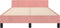 vidaXL - Bedframe - zonder - matras - 120x190 - cm - fluweel - roze