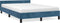 vidaXL - Bedframe - zonder - matras - 120x190 - cm - fluweel - donkerblauw