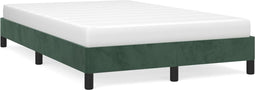 vidaXL - Bedframe - zonder - matras - 120x190 - cm - fluweel - donkergroen