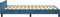 vidaXL - Bedframe - zonder - matras - 120x190 - cm - fluweel - donkerblauw