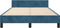 vidaXL - Bedframe - zonder - matras - 120x190 - cm - fluweel - donkerblauw