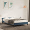 vidaXL - Bedframe - zonder - matras - 120x190 - cm - fluweel - donkerblauw