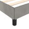 vidaXL - Bedframe - zonder - matras - 120x190 - cm - fluweel - lichtgrijs