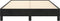 vidaXL - Bedframe - zonder - matras - 120x190 - cm - fluweel - zwart