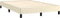 vidaXL - Bedframe - zonder - matras - 120x190 - cm - kunstleer - crème