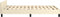 vidaXL - Bedframe - zonder - matras - 120x190 - cm - kunstleer - crème