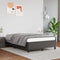 vidaXL - Bedframe - zonder - matras - 120x190 - cm - kunstleer - grijs