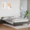 vidaXL - Bedframe - zonder - matras - 120x190 - cm - kunstleer - grijs
