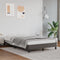 vidaXL - Bedframe - zonder - matras - 120x190 - cm - kunstleer - grijs