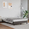 vidaXL - Bedframe - zonder - matras - 120x190 - cm - kunstleer - grijs