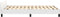 vidaXL - Bedframe - zonder - matras - 120x190 - cm - kunstleer - wit