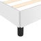 vidaXL - Bedframe - zonder - matras - 120x190 - cm - kunstleer - wit