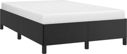 vidaXL - Bedframe - zonder - matras - 120x190 - cm - kunstleer - zwart