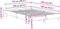 vidaXL - Bedframe - zonder - matras - 120x190 - cm - spaanplaat - bewerkt - hout