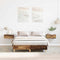 vidaXL - Bedframe - zonder - matras - 120x190 - cm - spaanplaat - bewerkt - hout