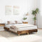 vidaXL - Bedframe - zonder - matras - 120x190 - cm - spaanplaat - bewerkt - hout