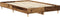 vidaXL - Bedframe - zonder - matras - 120x190 - cm - spaanplaat - bewerkt - hout