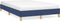 vidaXL - Bedframe - zonder - matras - 120x190 - cm - stof - blauw