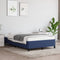 vidaXL - Bedframe - zonder - matras - 120x190 - cm - stof - blauw