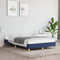 vidaXL - Bedframe - zonder - matras - 120x190 - cm - stof - blauw