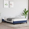 vidaXL - Bedframe - zonder - matras - 120x190 - cm - stof - blauw