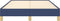 vidaXL - Bedframe - zonder - matras - 120x190 - cm - stof - blauw