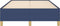 vidaXL - Bedframe - zonder - matras - 120x190 - cm - stof - blauw