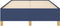 vidaXL - Bedframe - zonder - matras - 120x190 - cm - stof - blauw