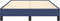 vidaXL - Bedframe - zonder - matras - 120x190 - cm - stof - blauw