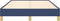 vidaXL - Bedframe - zonder - matras - 120x190 - cm - stof - blauw