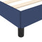 vidaXL - Bedframe - zonder - matras - 120x190 - cm - stof - blauw