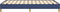 vidaXL - Bedframe - zonder - matras - 120x190 - cm - stof - blauw