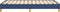 vidaXL - Bedframe - zonder - matras - 120x190 - cm - stof - blauw