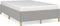 vidaXL - Bedframe - zonder - matras - 120x190 - cm - stof - lichtgrijs