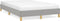 vidaXL - Bedframe - zonder - matras - 120x190 - cm - stof - lichtgrijs