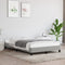 vidaXL - Bedframe - zonder - matras - 120x190 - cm - stof - lichtgrijs