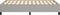 vidaXL - Bedframe - zonder - matras - 120x190 - cm - stof - lichtgrijs