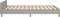 vidaXL - Bedframe - zonder - matras - 120x190 - cm - stof - lichtgrijs