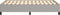 vidaXL - Bedframe - zonder - matras - 120x190 - cm - stof - lichtgrijs