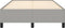vidaXL - Bedframe - zonder - matras - 120x190 - cm - stof - lichtgrijs