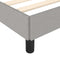 vidaXL - Bedframe - zonder - matras - 120x190 - cm - stof - lichtgrijs