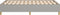 vidaXL - Bedframe - zonder - matras - 120x190 - cm - stof - lichtgrijs