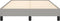 vidaXL - Bedframe - zonder - matras - 120x190 - cm - stof - lichtgrijs