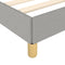 vidaXL - Bedframe - zonder - matras - 120x190 - cm - stof - lichtgrijs