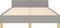 vidaXL - Bedframe - zonder - matras - 120x190 - cm - stof - lichtgrijs
